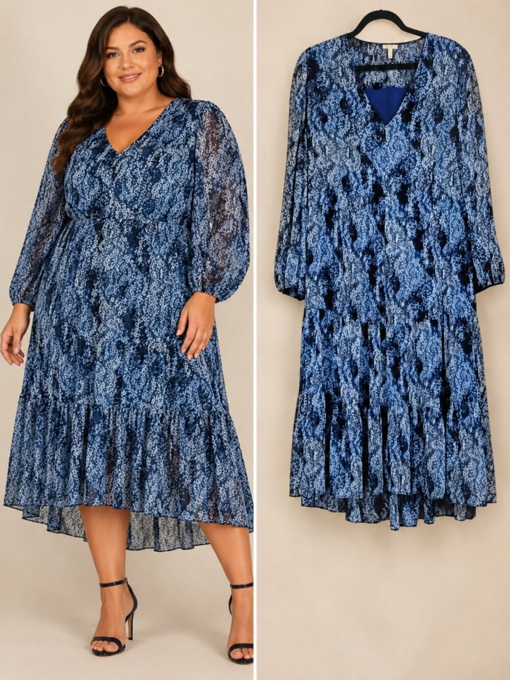 Joie Limited Edition Parisian Paisley Maxi Dress XXL NWT Boho Blue MSRP $268